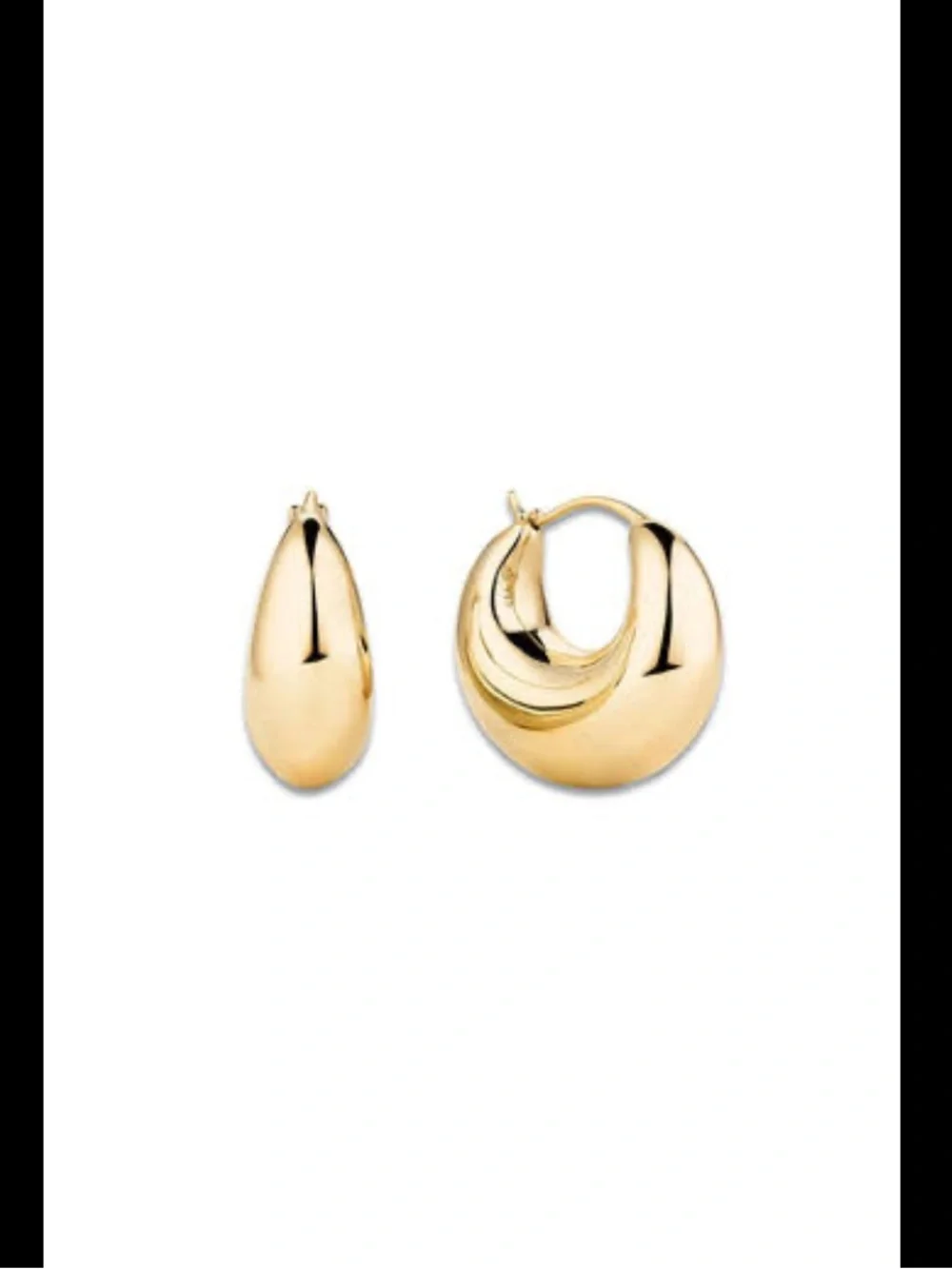 Mejuri Sculptural Hoop Earrings — 18K Gold vermeil
